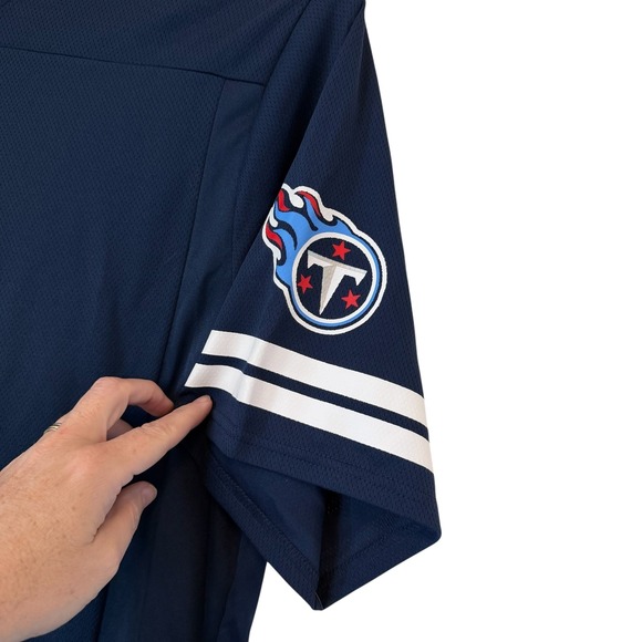 NFL Tennessee Titans Will Levis 8 Jersey Shirt Men XL Navy Blue Team Apparel NEW - Picture 8 of 16